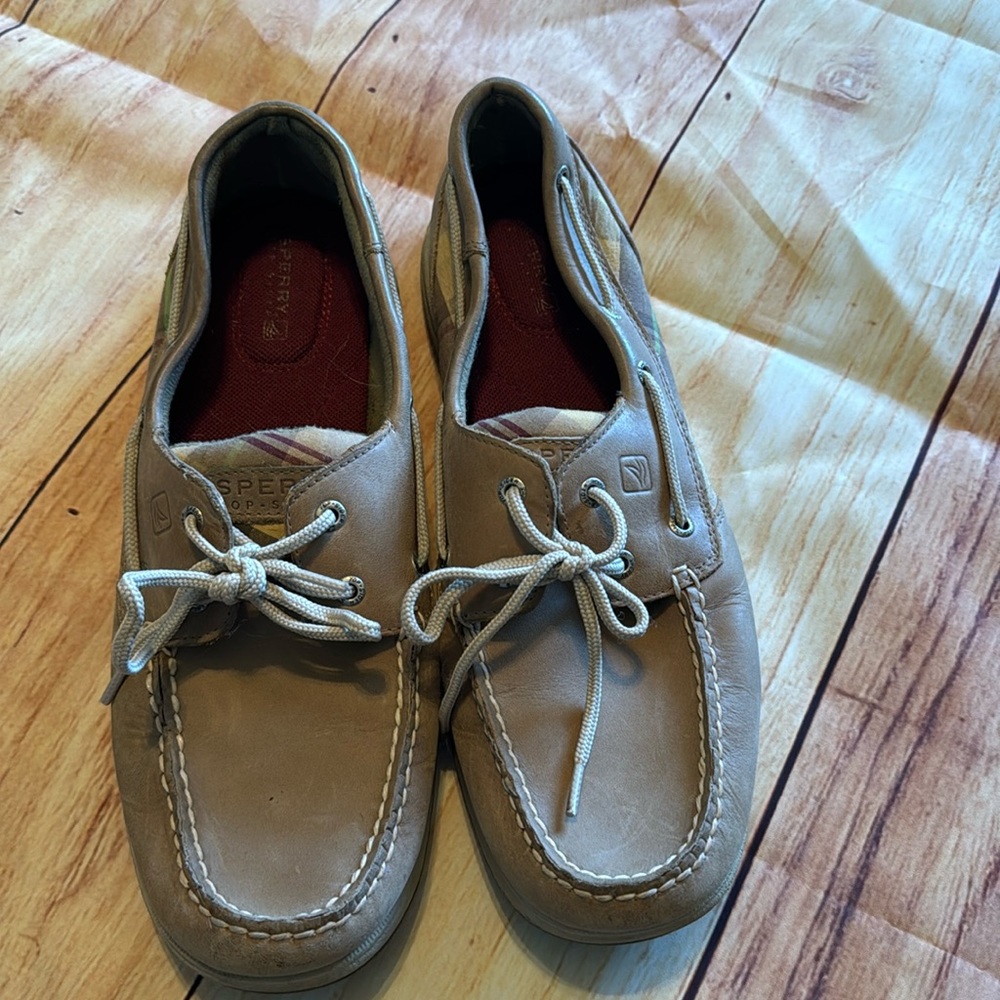 Sperry Boat Shoes-Plaid